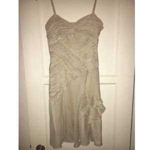 Karen Millen chiffon nude dress